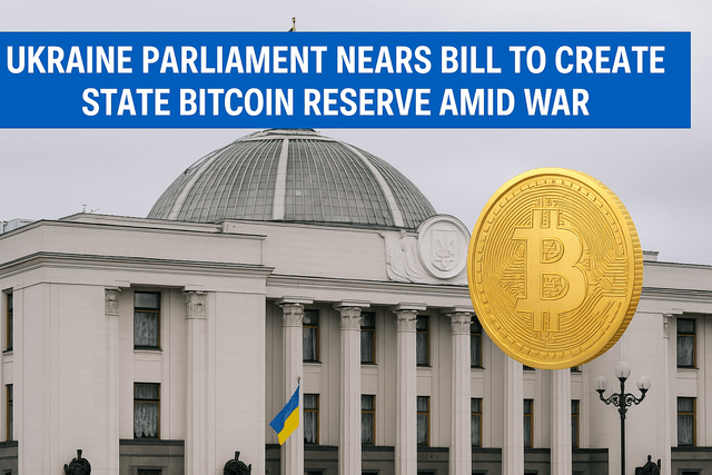 Ukraine Parliament Nears Bill to Create State Bitcoin Reserve Amid War