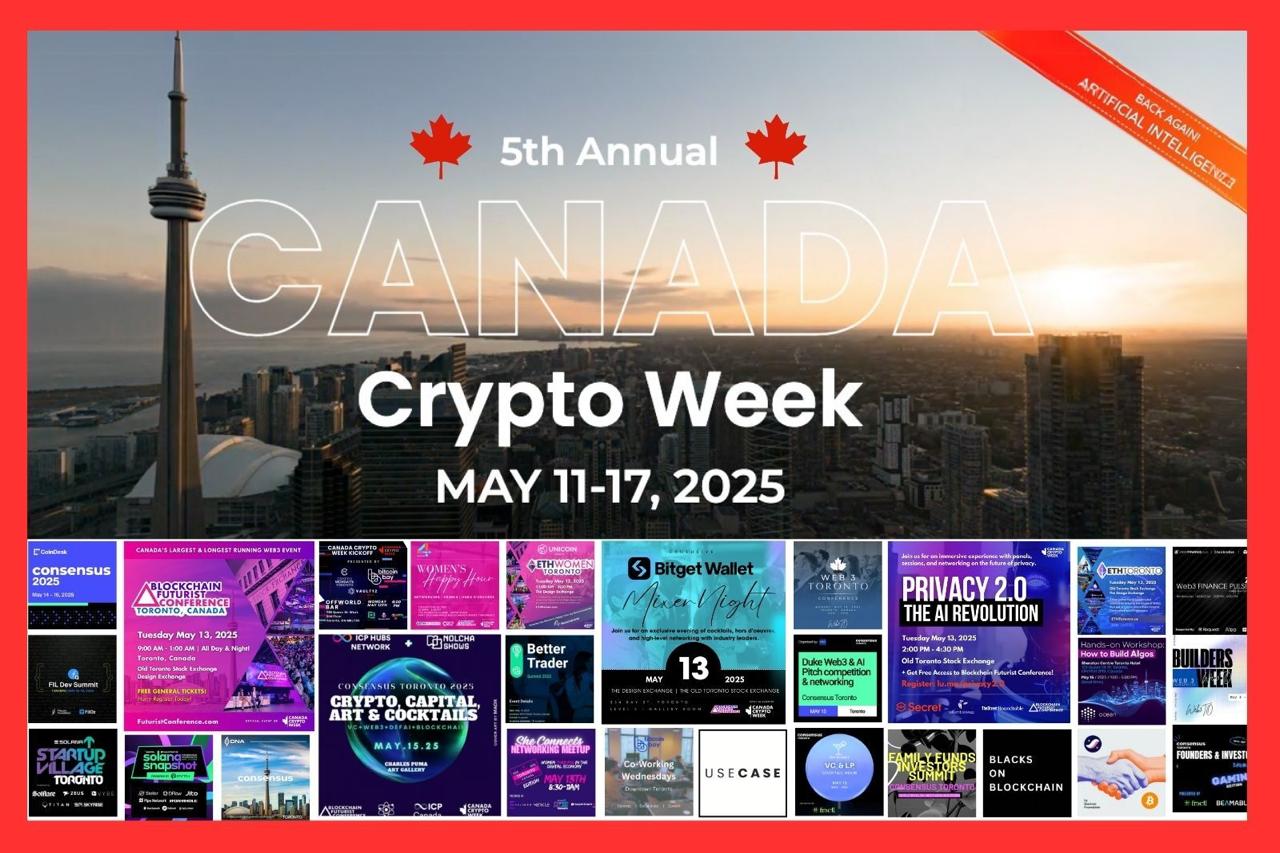 Canada Crypto Week 2025 Returns to Toronto With Major Web3 Events