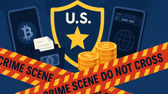 U.S. Seizes $40K in Crypto, 145 Domains Tied to Dark Web