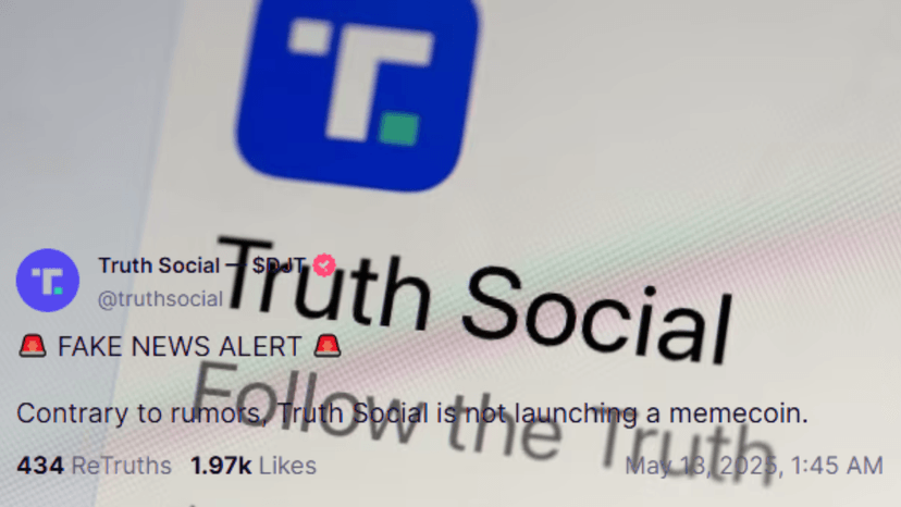 Truth Social Denies Any Links to Trump-Themed Meme Coin Launch
